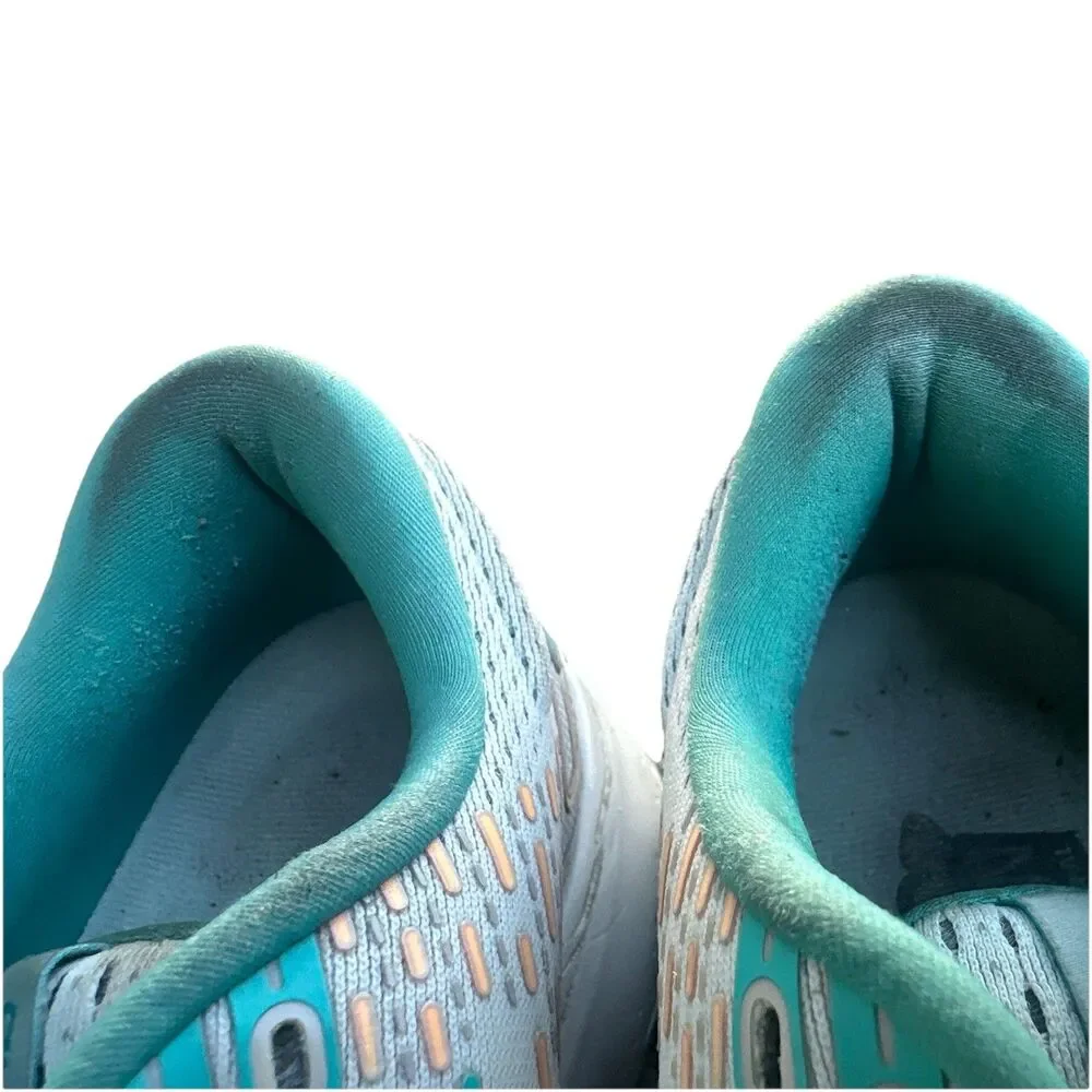 Brooks Glycerin 20 Womens Running Shoes Size 9 Gray Teal Pink Cushion Road